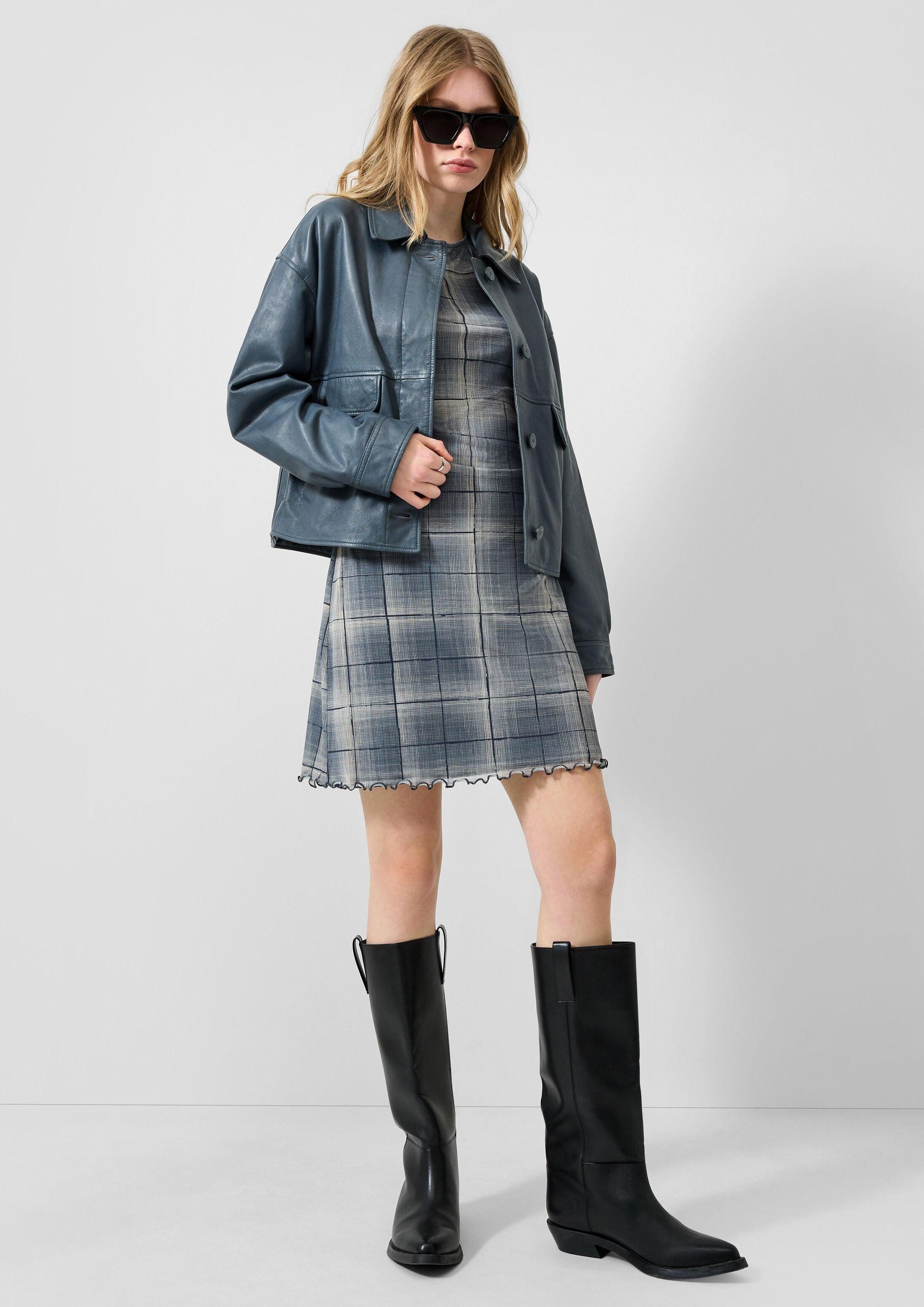 QS Funktionsjacke Outdoor-Jacke Echtlederjacke mit Pattentaschen – Bild 5 von 5