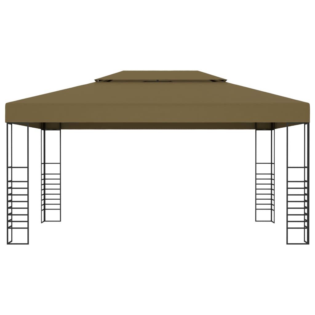 vidaXL Partyzelt Pavillon 3x4 m Taupe 180 g/m²