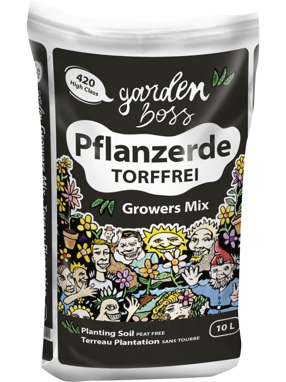 Pflanzerde Gardenboss Pflanzerde Growers Mix torffrei 10 L