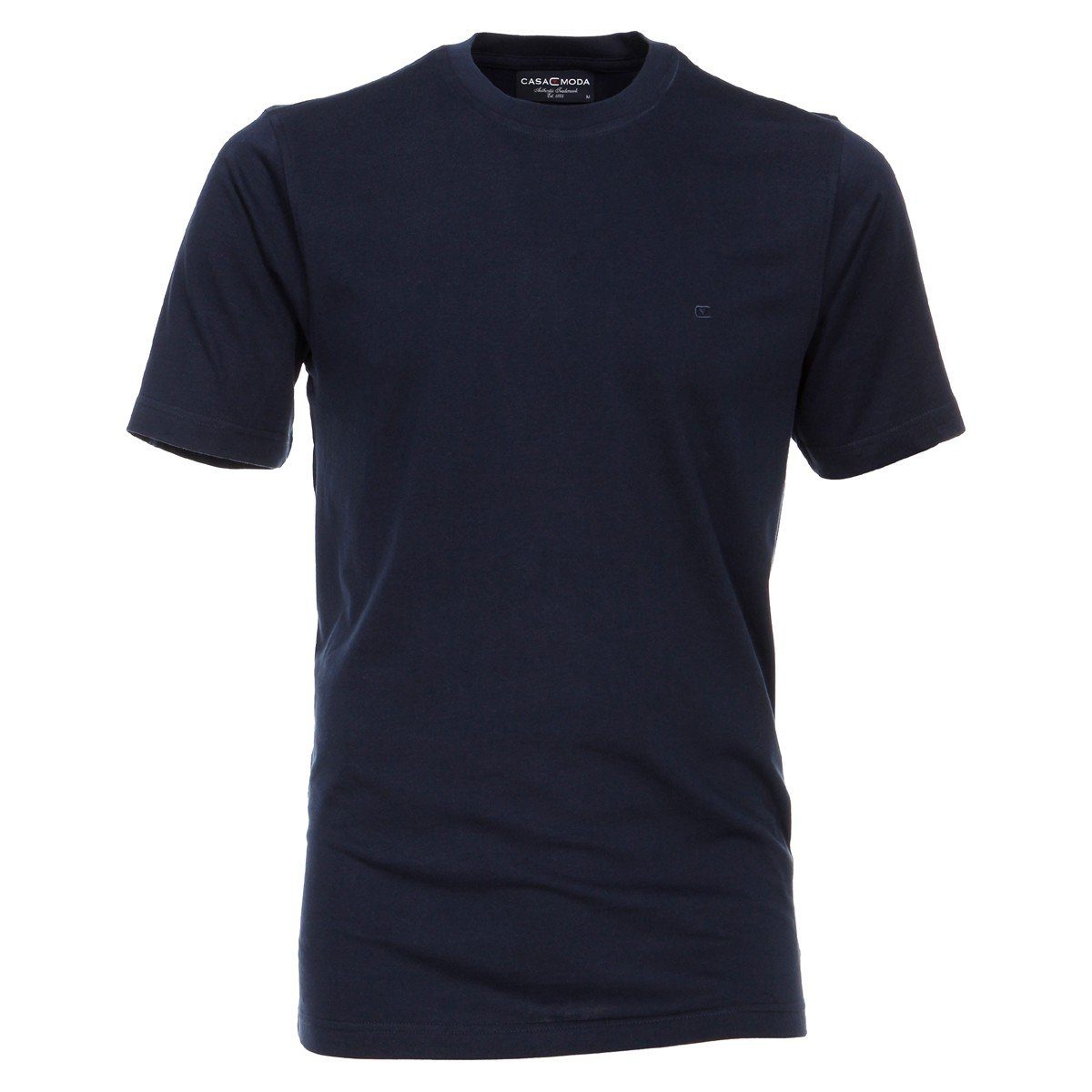 Herren Shirts CASAMODA Rundhalsshirt Übergrößen CasaModa Basic T-Shirt dunkelblau