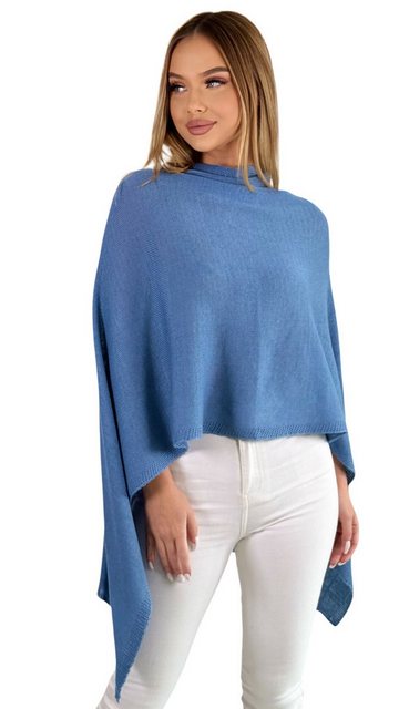 Mississhop Strickponcho Damen Poncho Cape Überwurf Strickponcho feiner Stri günstig online kaufen