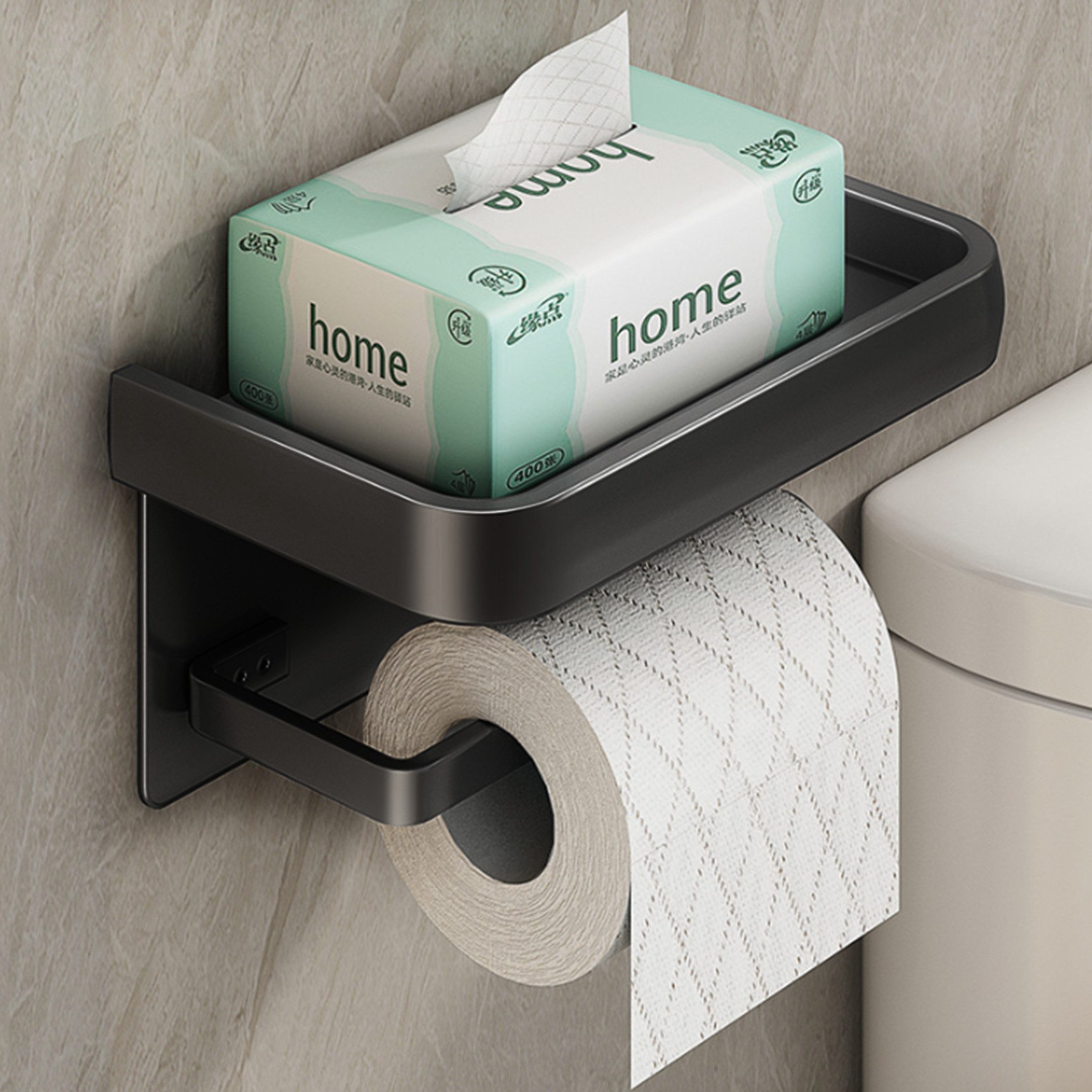 YINDN Toilettenpapierhalter Wandmontage Papierhalter, WC Klopapierhalter, günstig online kaufen