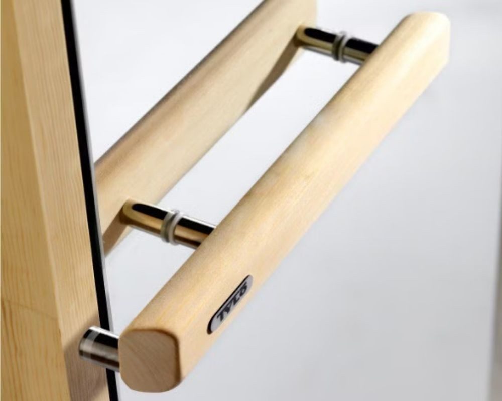 Tylö Saunatür TYLÖ Rauchglas Saunatüre DGL 7x19 Holzrahmen aus Espe