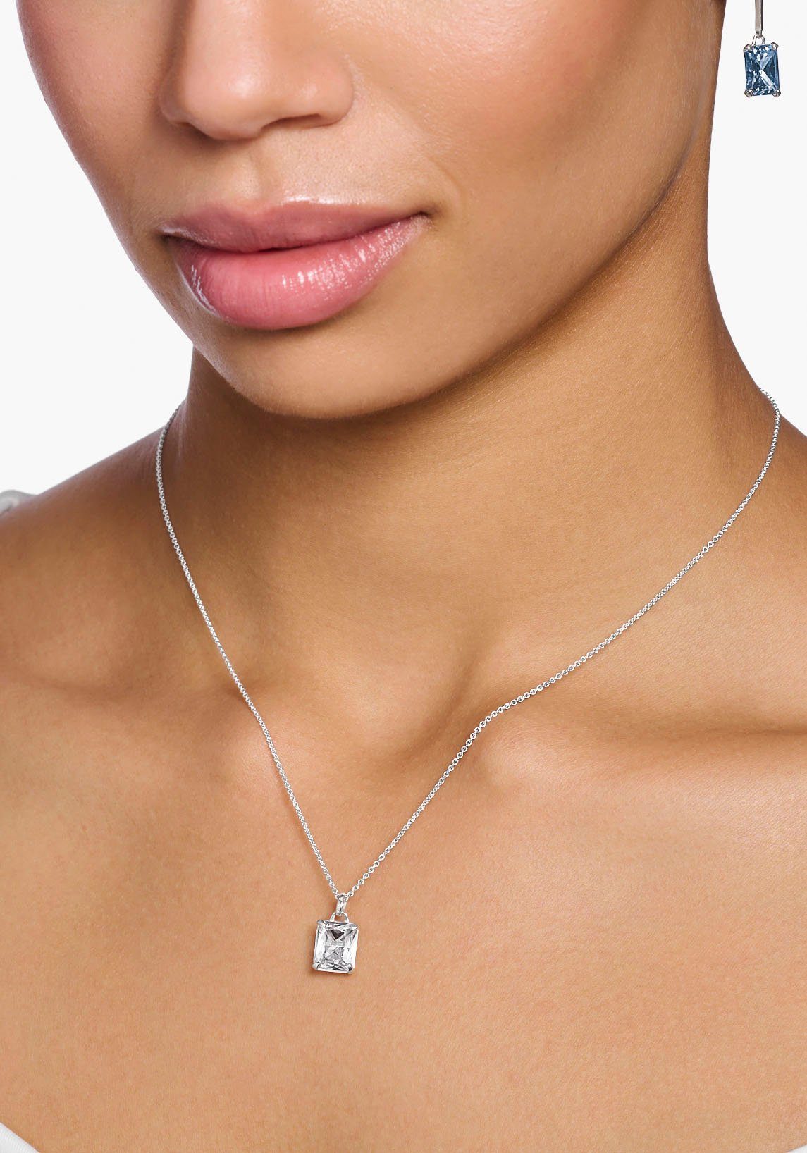 THOMAS SABO Kette mit Anhänger pinker S...