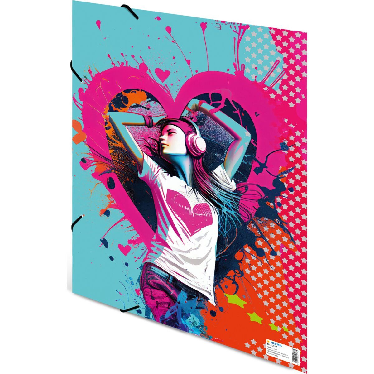 HERMA Fächermappe Sammelmappe A3 Karton Music Girl