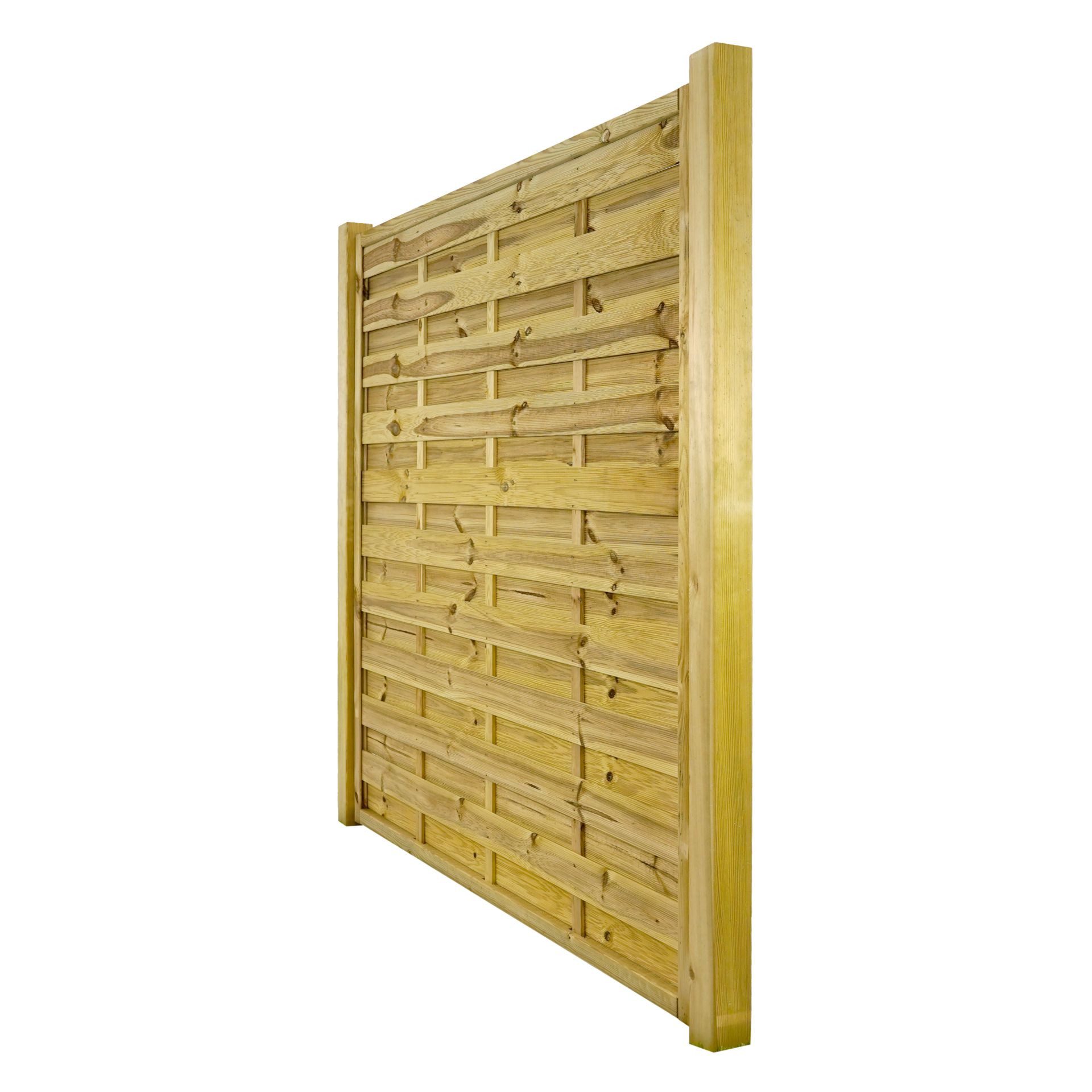 GartenLand Zaun Dichtzaun Vario gerade 180x180 cm Kiefernholz – Kesseldruckimprägniert, (Set, Ohne Pfosten, 180x180 cm), gerade, Kiefer