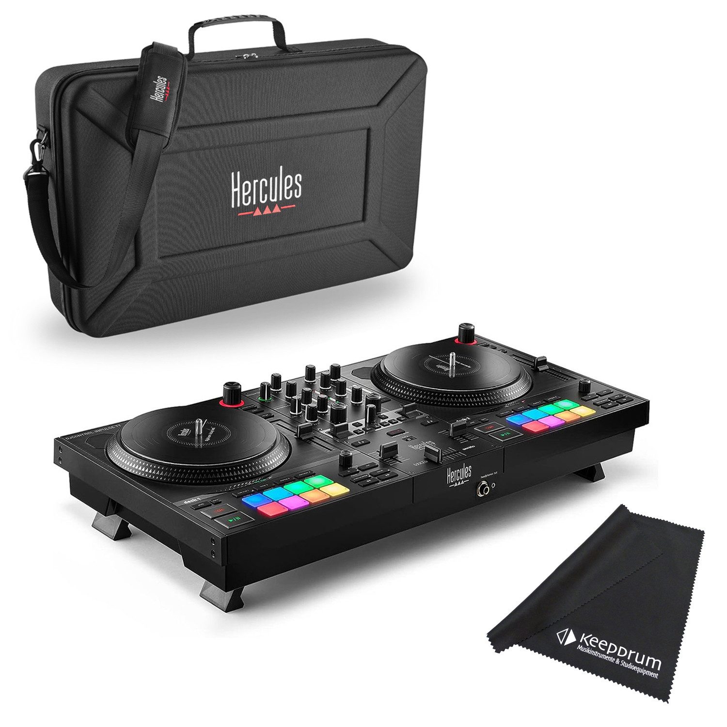 DJ Controller Hercules DJ Control Inpulse T7 DJ Controller mit Tasche und Tuch
