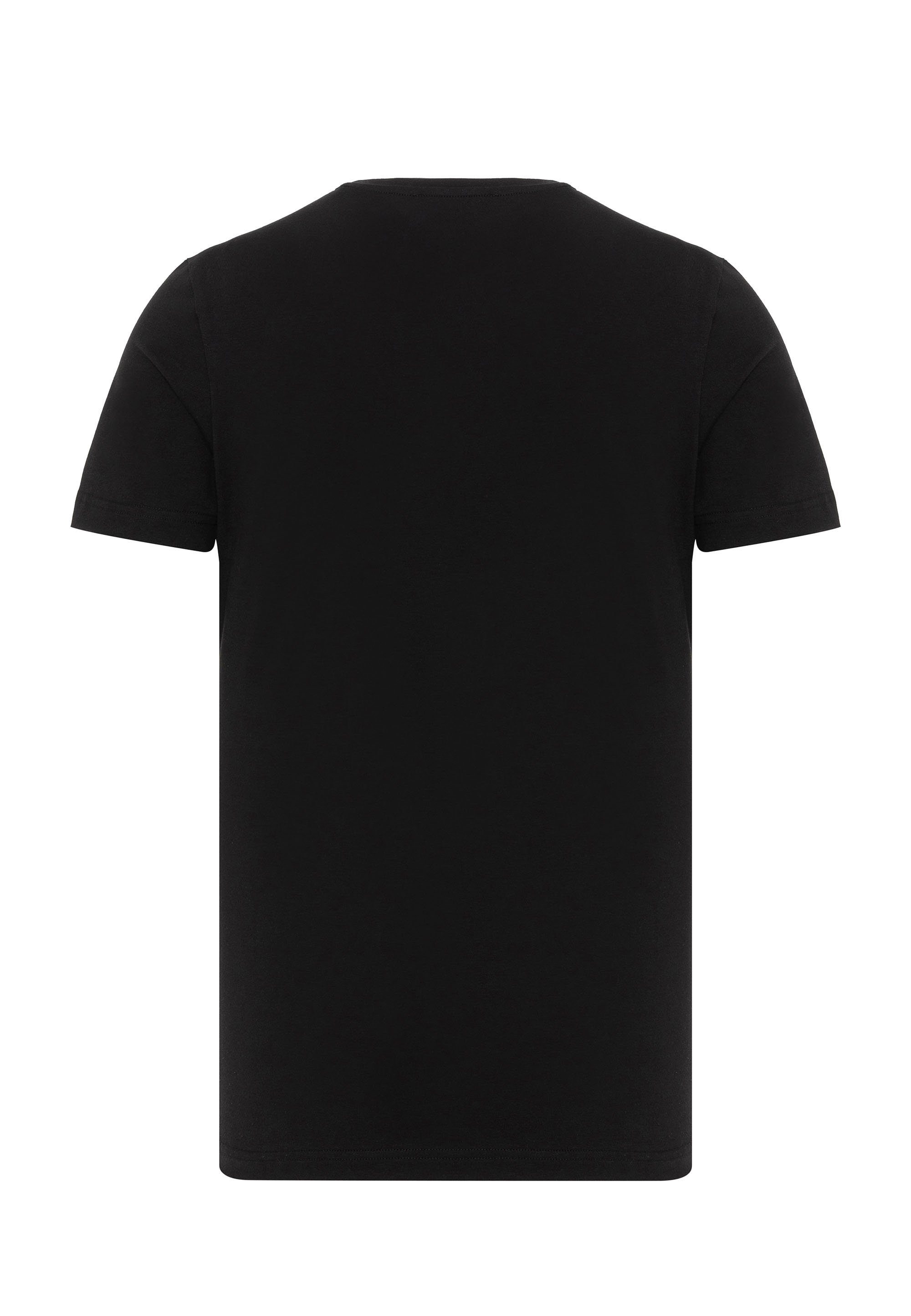 Cipo & Baxx mit Markenprint T-Shirt schwarz