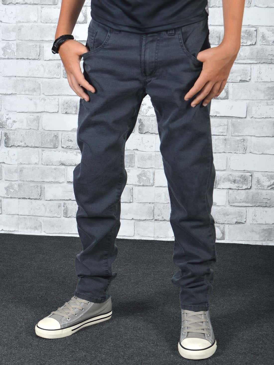 Casual 5-Pocket-Jeans BEZLIT elastischem Verstellbarer Grau mit Jungen Bund Jeans (1-tlg) Bund