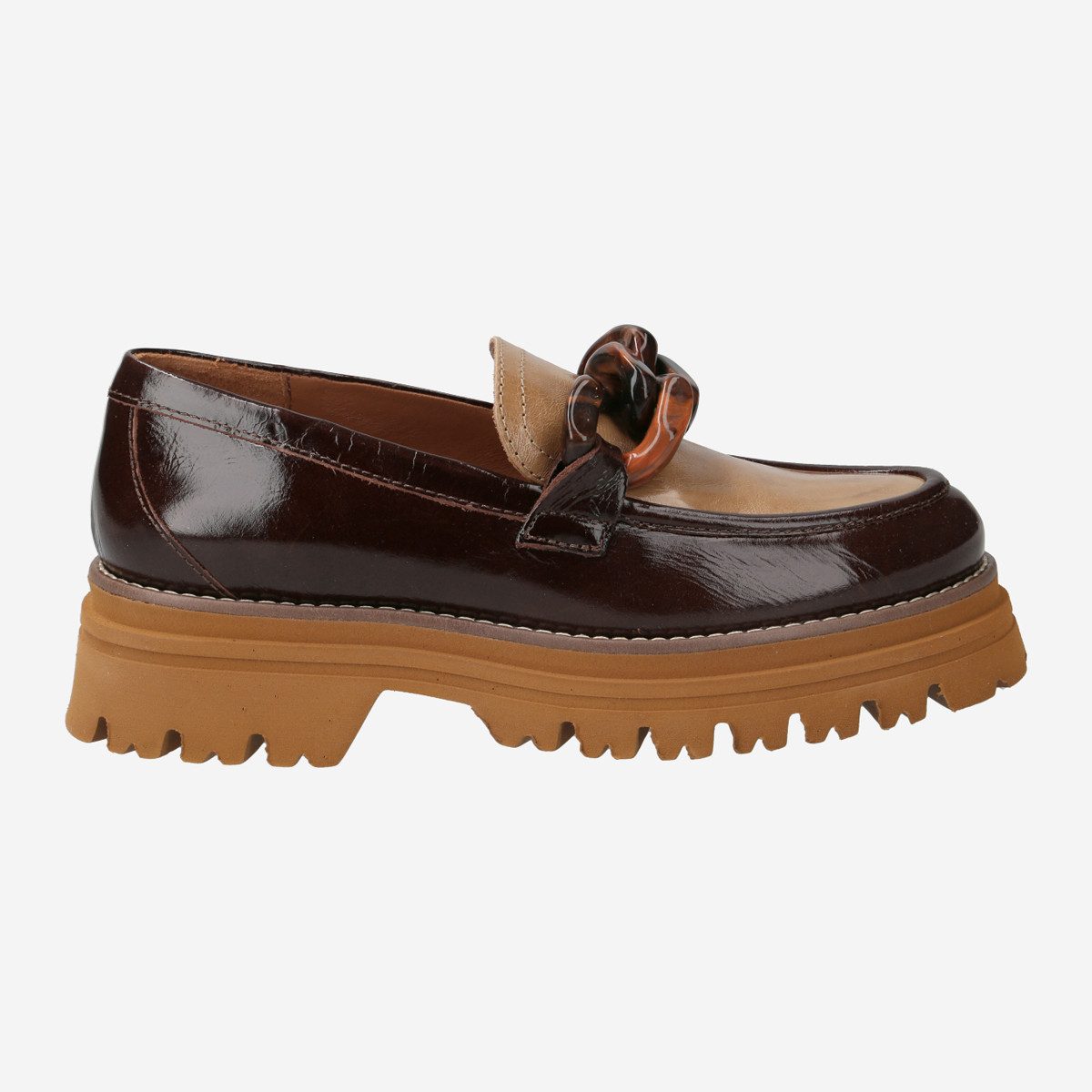 Maripé VITA V.5, Slipper & Mokassin in Braun kombiniert für Damen Slipper