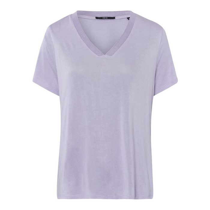 Zero T-Shirt mit V-Ausschnitt Plain/ohne Details