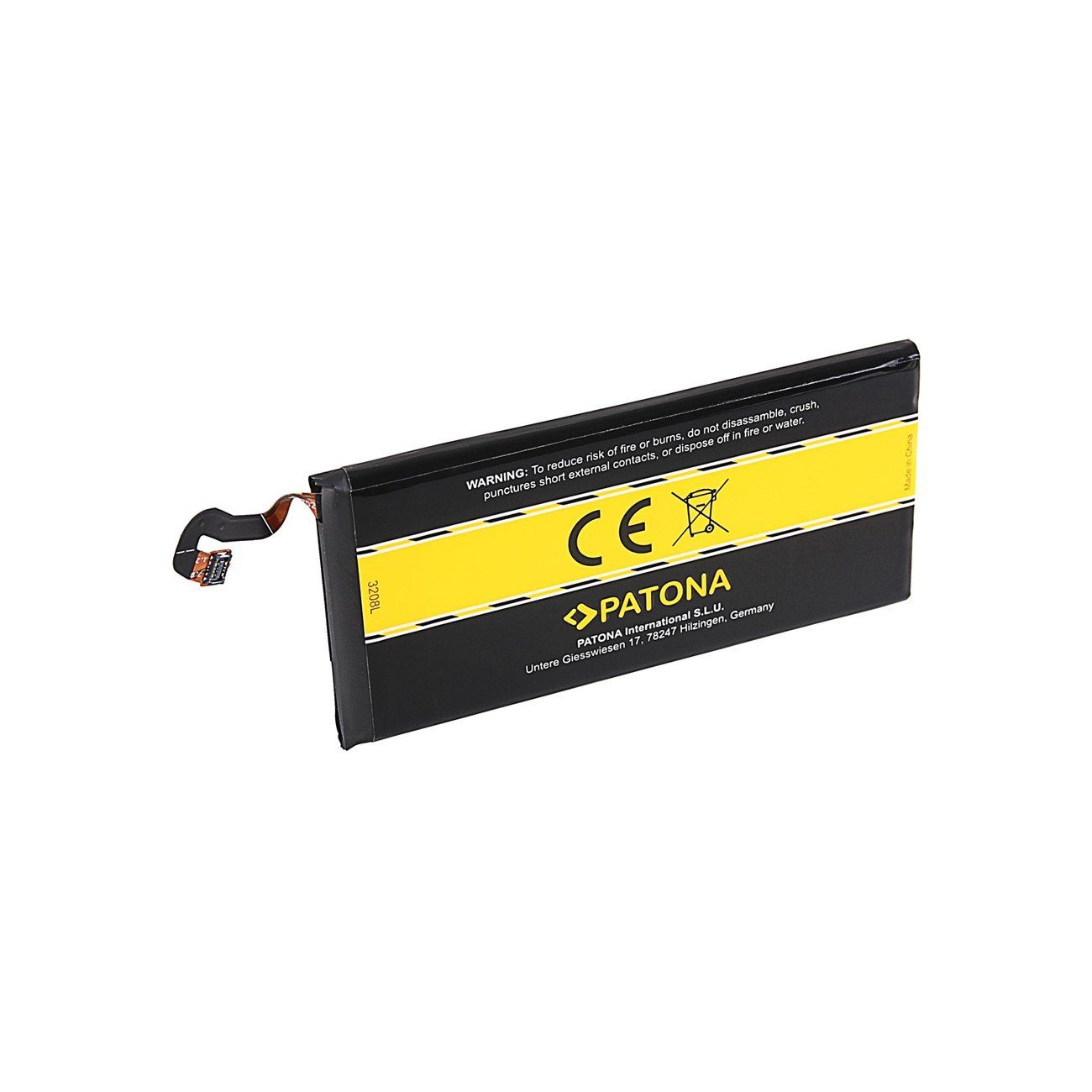 Patona Akku passend für Samsung Galaxy S8 G950F / EB-BG950ABA Handy-Akku Ersatzakku 3000 mAh (3,85 V, 1 St), hochwertige Markenzellen I 100 % kompatibel