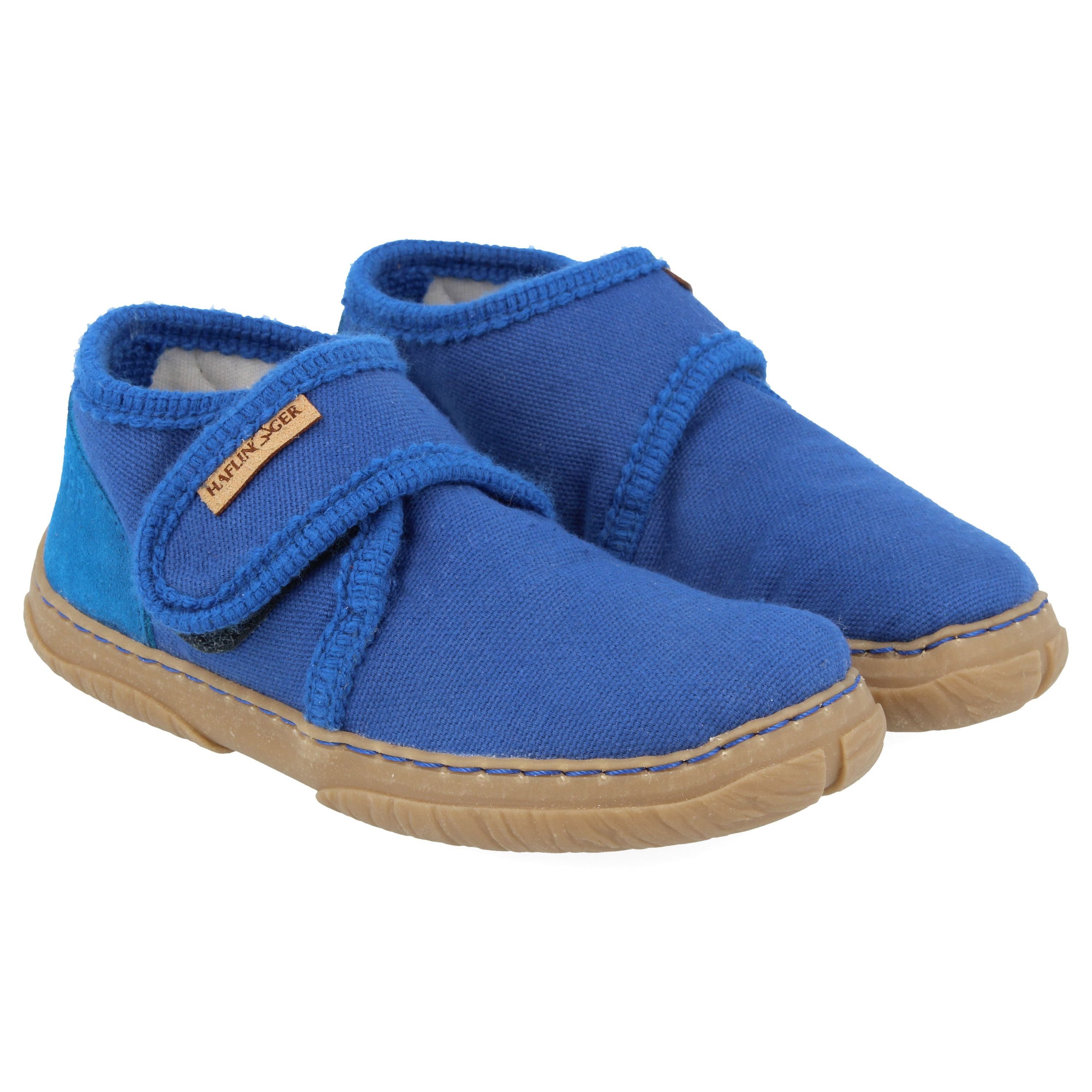 Fidelius Luca Kinderhausschuhe auf Baumwolle mit Gummisohle unisex Hausschuh