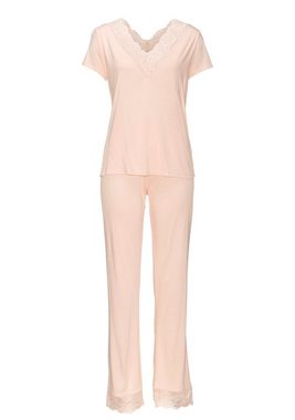 LASCANA Pyjama (2 tlg) mit Spitzendetails