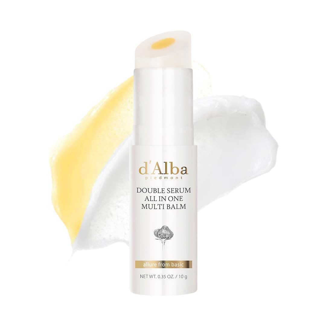 d'Alba Догляд за обличчям italian Weißer Trüffel Double Serum All-in-one Multi Balm vegane Hautpflege, 3-in-1-Behandlung zur Faltenverbesserung Premium-K-Beauty