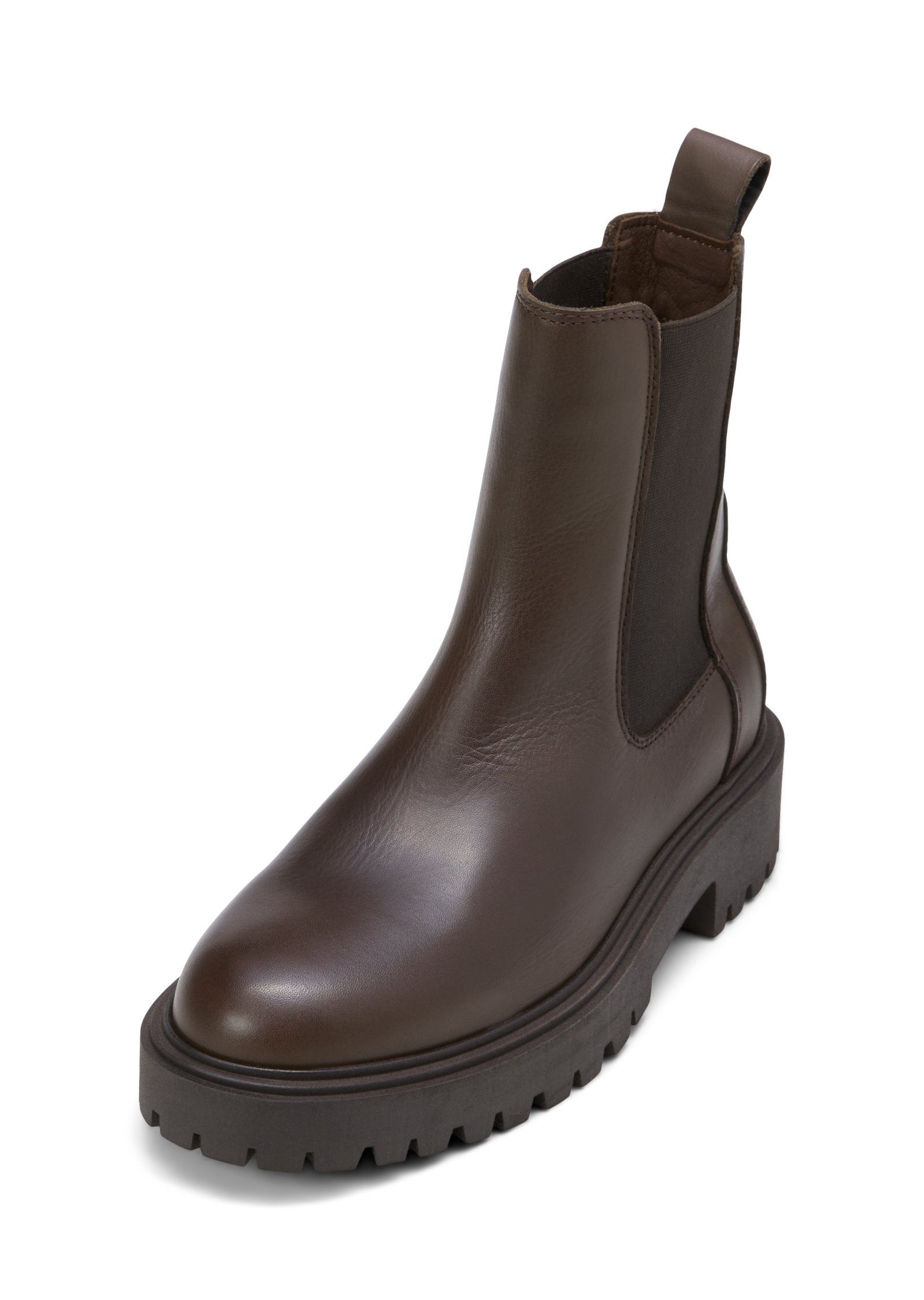 Marc O'Polo aus edlem Rindleder Chelseaboots dunkelbraun | Chelsea-Boots