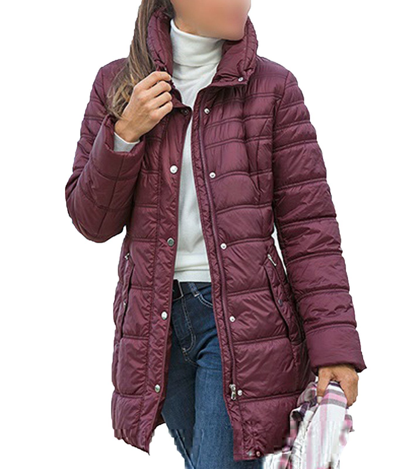 Betty Barclay Outdoorjacke »BETTY BARCLAY Stepp-Jacke figurfreundliche  Damen Jacke für kühle Tage mit Stehkragen Herbst-Jacke Rot« online kaufen |  OTTO