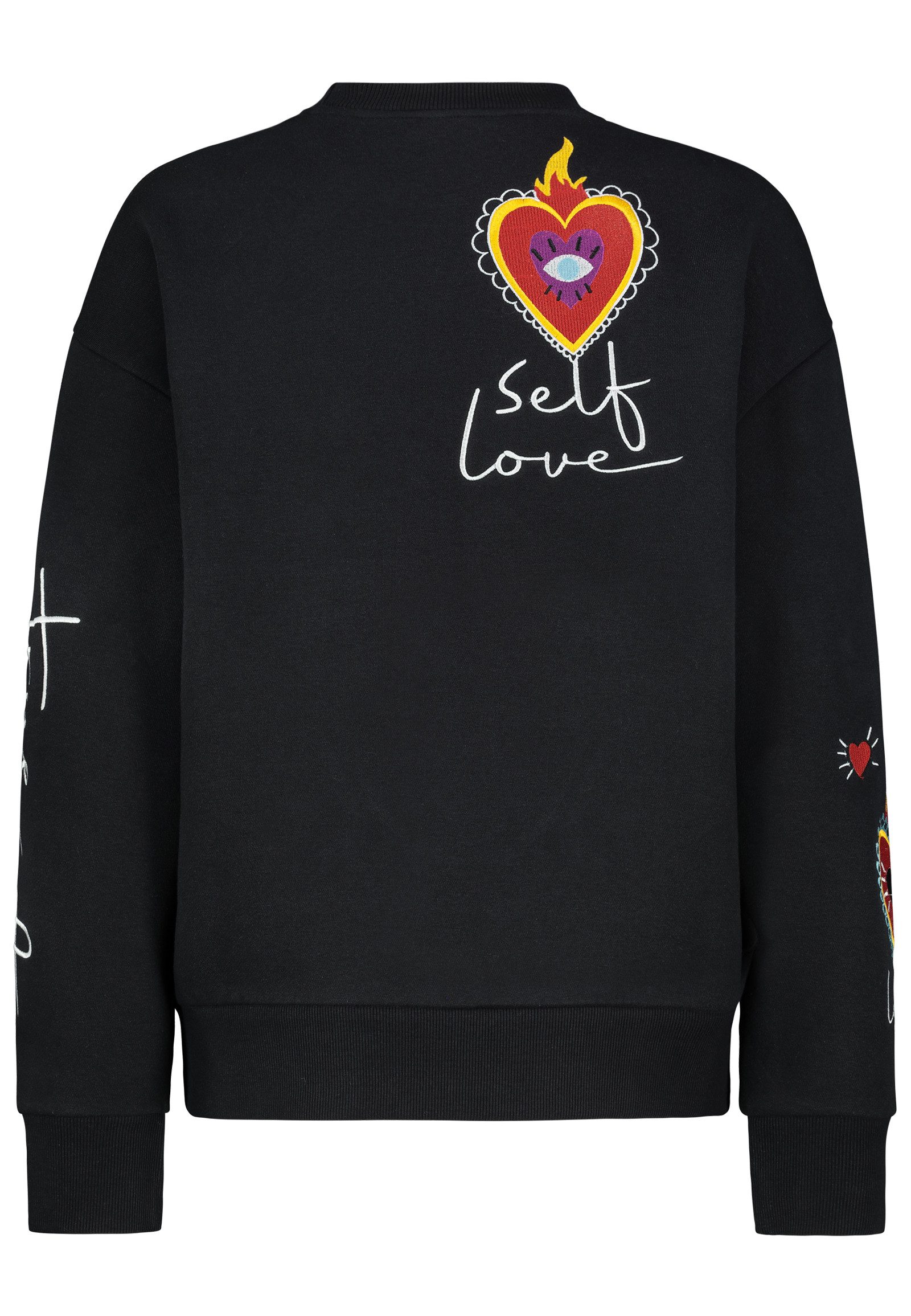 Fresh Made Sweatshirt Damen Pullover langarm bestickt Sweater, Sweatpullove günstig online kaufen