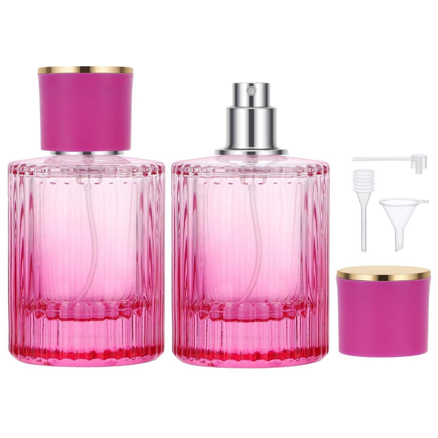 LuxusKollektion Parfümzerstäuber Parfümzerstäuber 50ml Farbverlauf Lila (2 St)