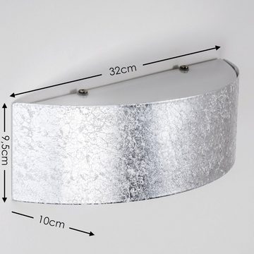 hofstein Wandleuchte »Bombile« Wandlampe aus Metall/Glas in Silber, ohne Leuchtmittel, moderne mit Up & Down-Effekt, 2xG9, Innen mit Lichteffekt