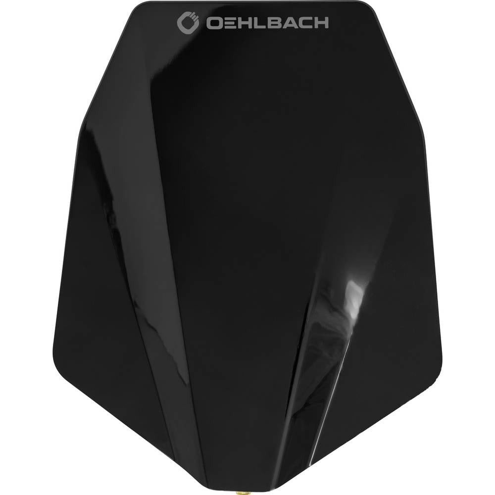 OEHLBACH Aktive DVB-T/T2 Flachantenne Außenbereich Schwarz D1C17238 Flachantenne