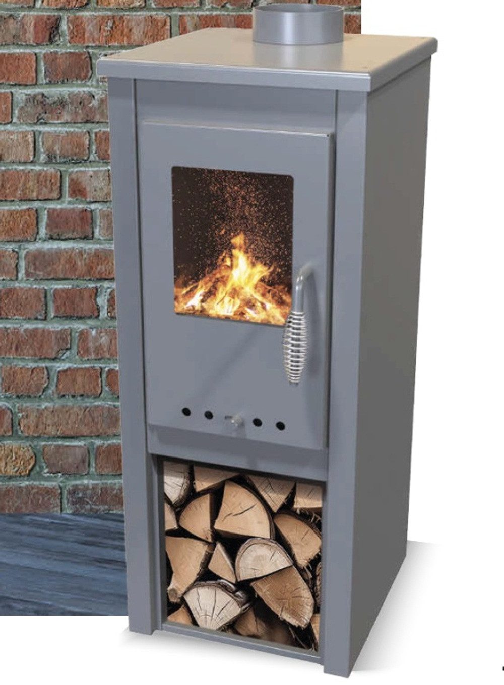 ECOfoxx Kaminofen Okta S Lite gussgrau günstig online kaufen