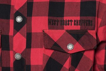 West Coast Choppers Outdoorhemd West Coast Choppers Herren Langarmhemd Dominator Flanel