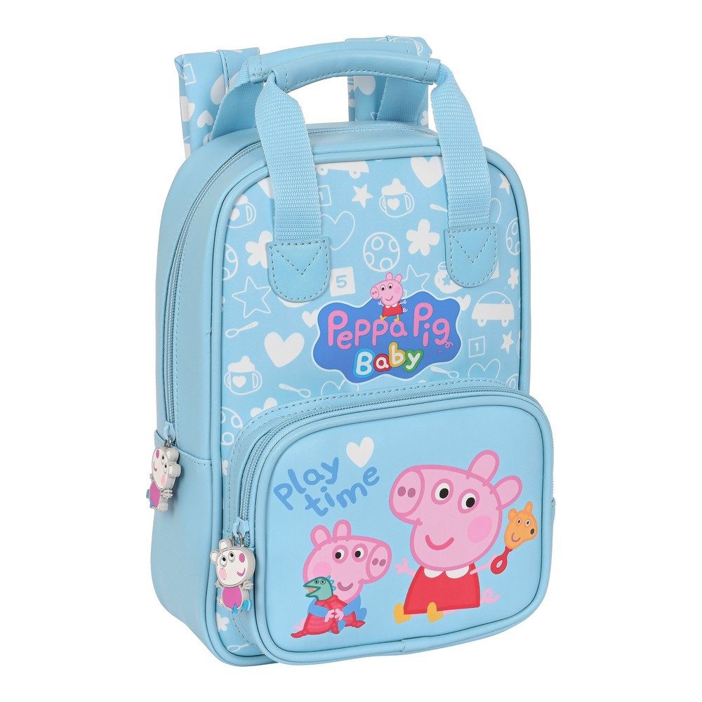 Peppa Pig Rucksack Kinderrucksack Peppa Wutz Baby Hellblau 20 x 28 x 8 cm