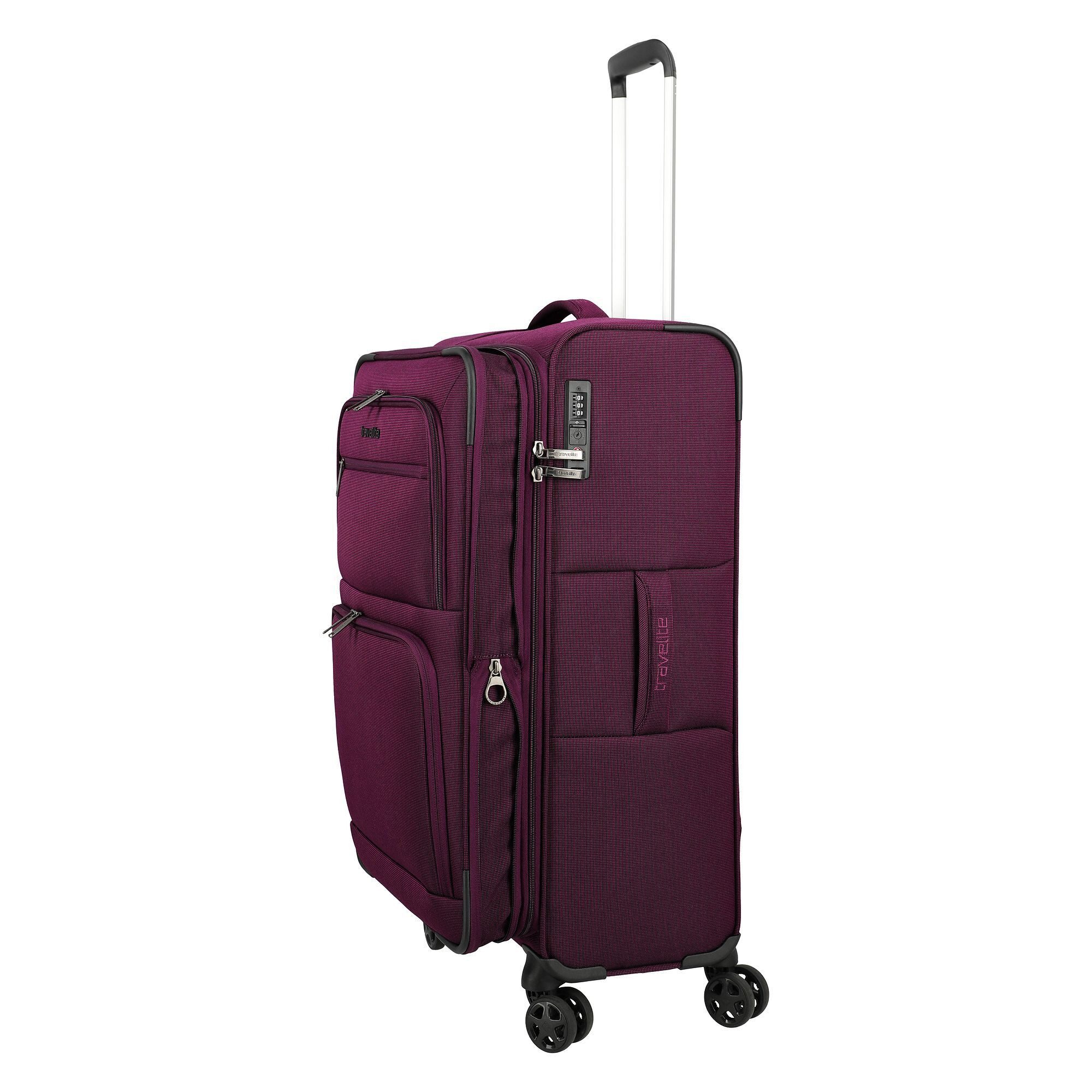 travelite Weichgepäck-Trolley Cubis, 4 Rollen, Polyester