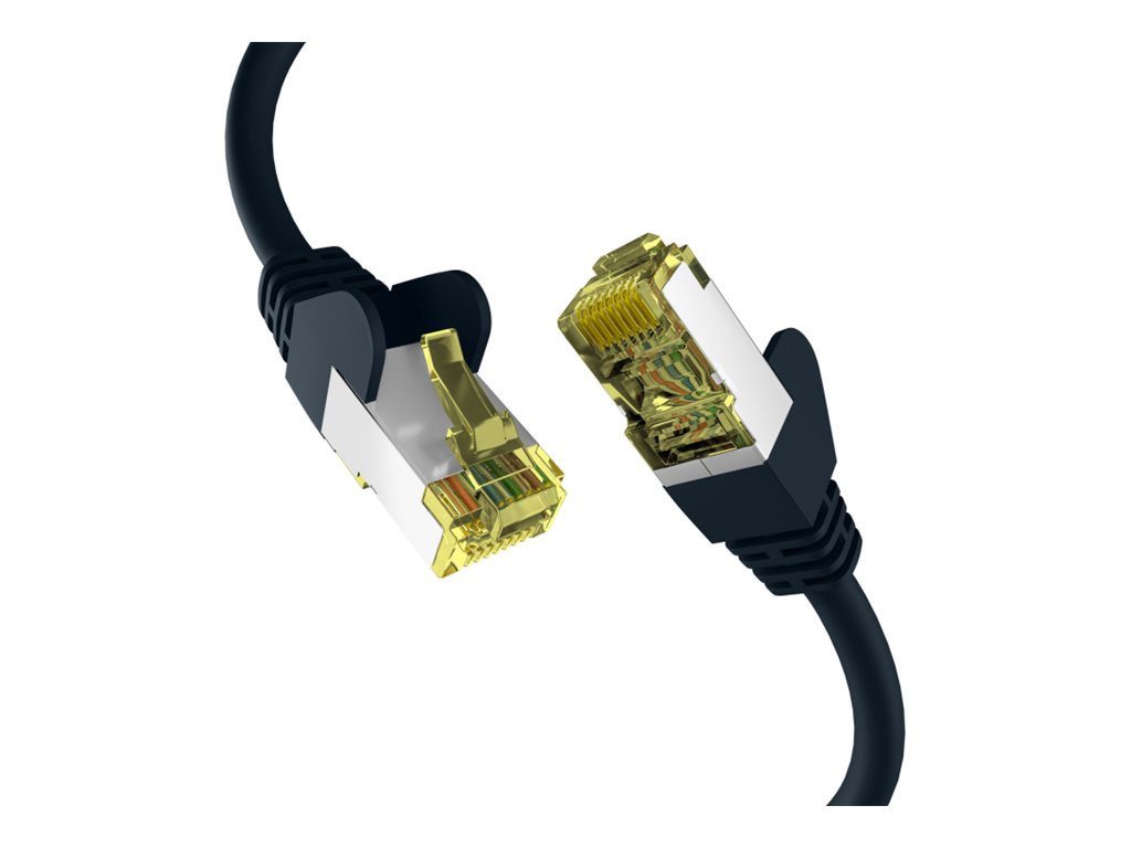 EFB ELEKTRONIK EFB CAT6a SCHWARZ 1m Patchkabel S/FTP PIMF Netzwerkkabel