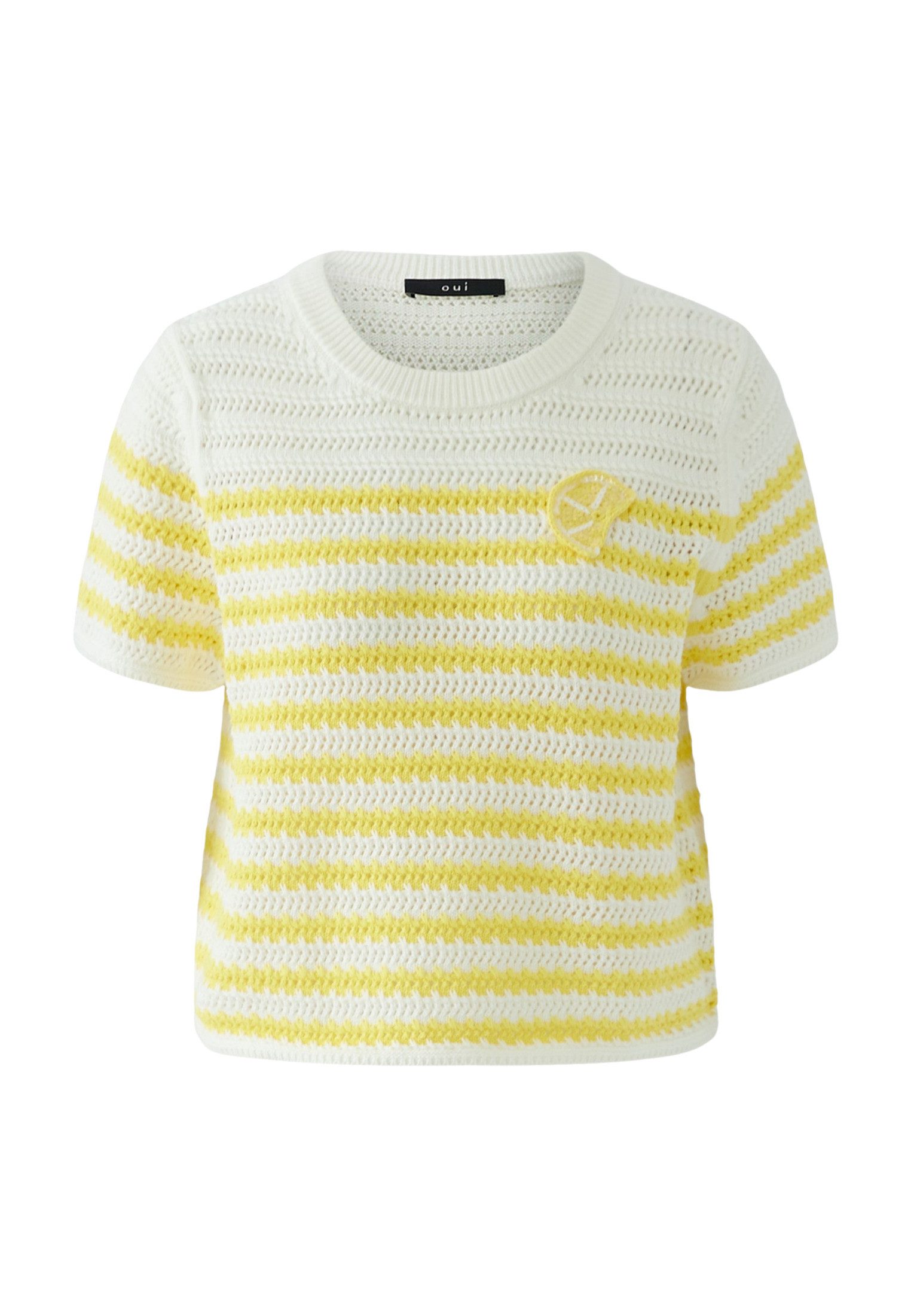 Oui Rundhalspullover