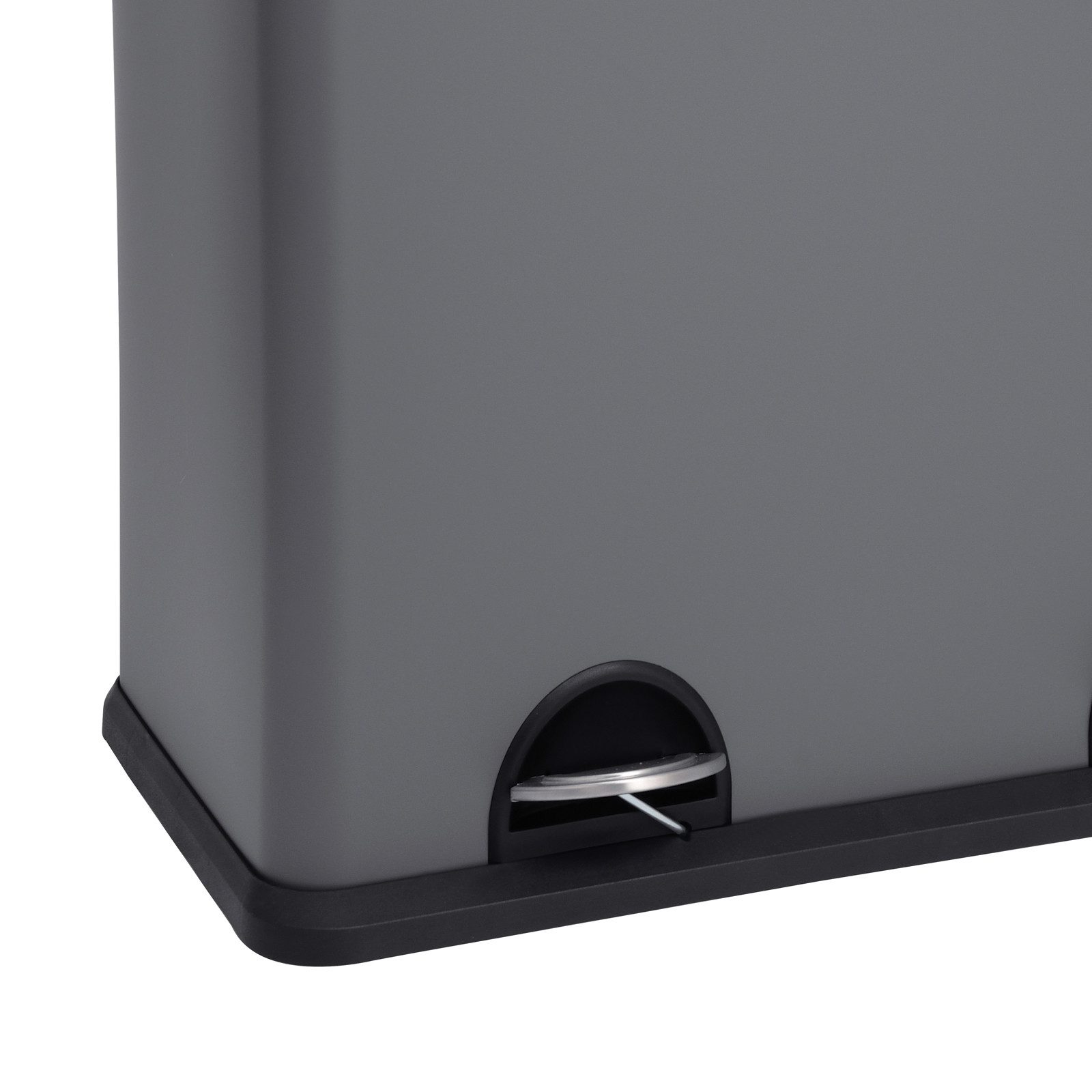 SVITA Mülltrennsystem T2x24, Abfalleimer, Tret-Pedale, Edelstahl, Mülleimer, Mülltrennung