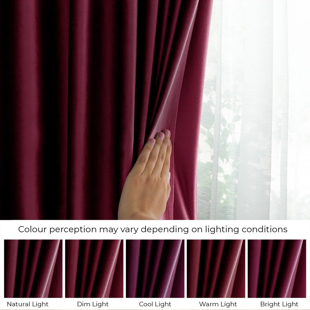 AmeliaHome Gardine Gardine Ösen Vorhang mit Raffhalter Samt Ösenvorhang Verdunkelnd (1 St), Ösen, Samt, inkl. Raffhalter