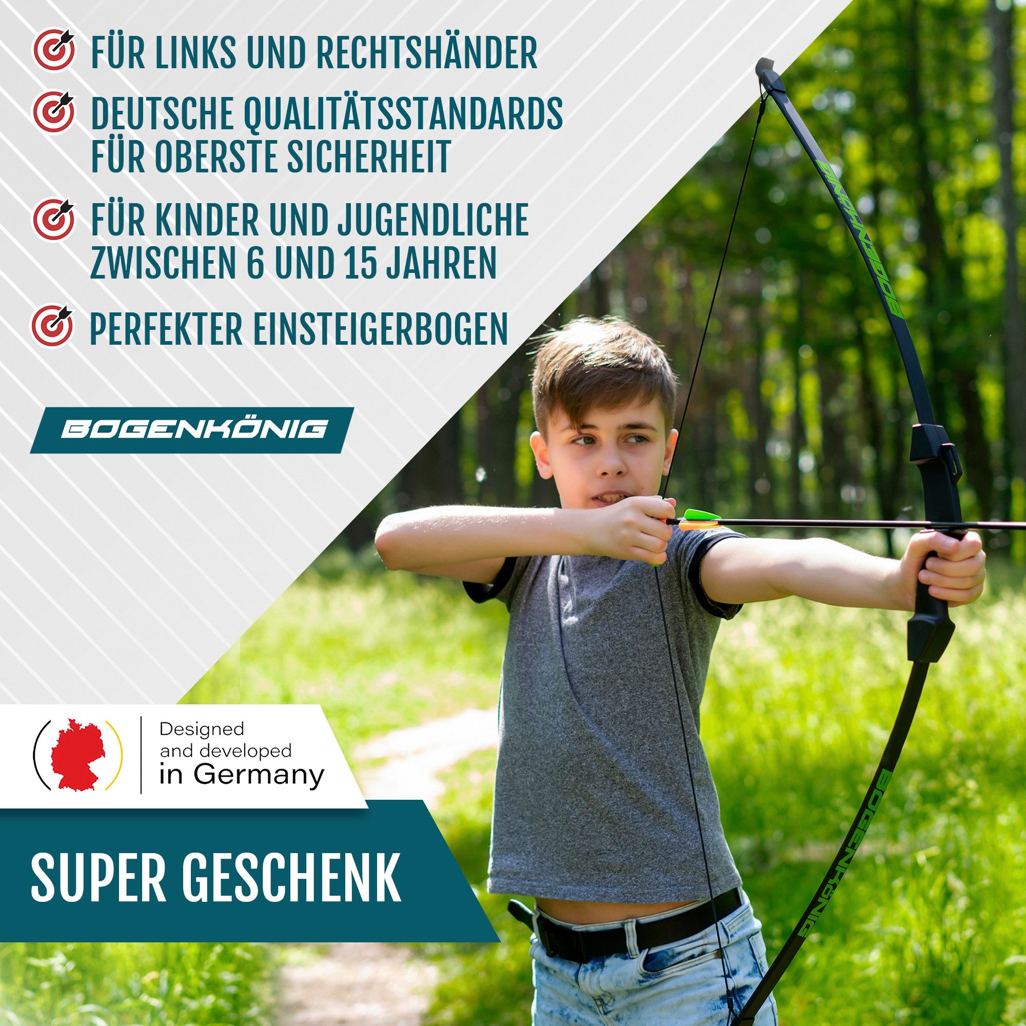 Bogenkönig Kinderbogenset -Set für Kinder