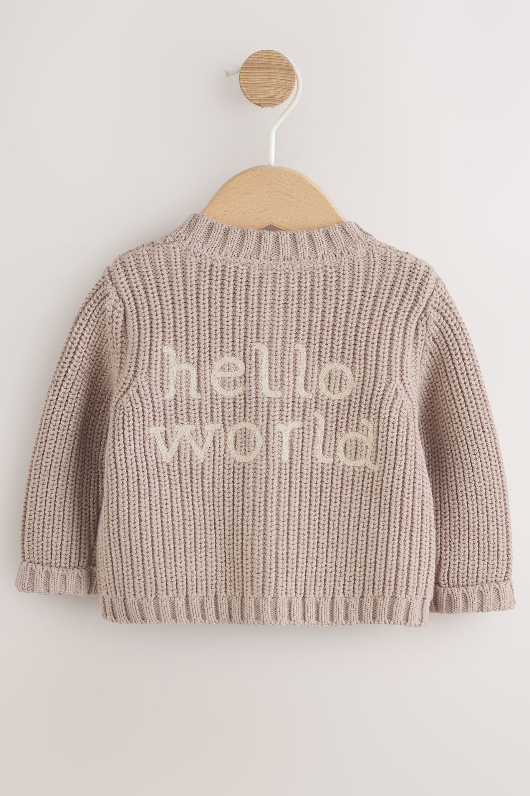 Next Strickjacke Baby-Strickjacke mit Stickerei (1-tlg)