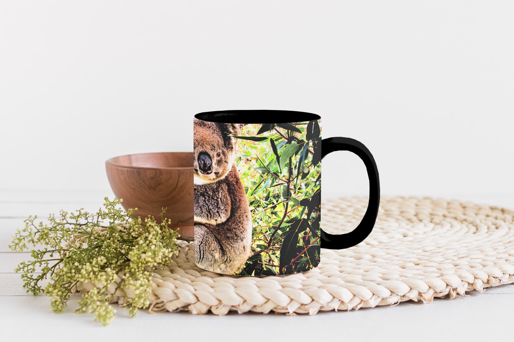 MuchoWow - Teetasse, - Farbwechsel, Keramik, Kinder - - Zaubertasse, Koala Blätter Kaffeetassen, Baum Geschenk - Tasse Jungen Mädchen,