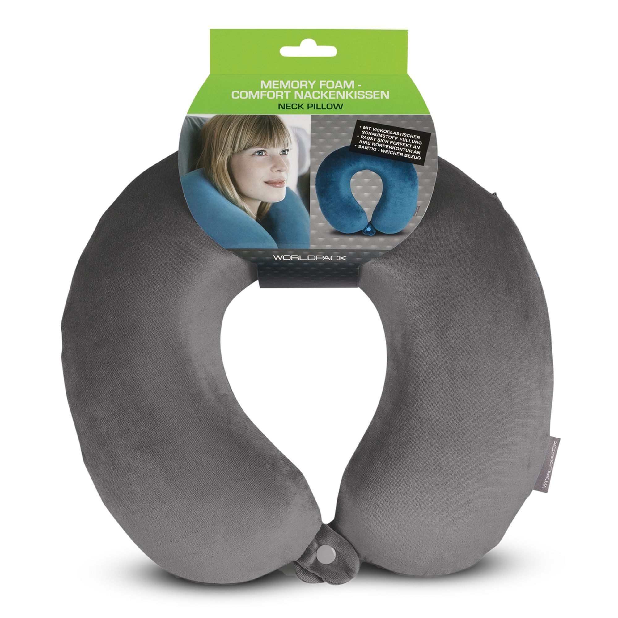 WORLDPACK Nackenstützkissen, Bezug: Fleece, Fleece günstig online kaufen