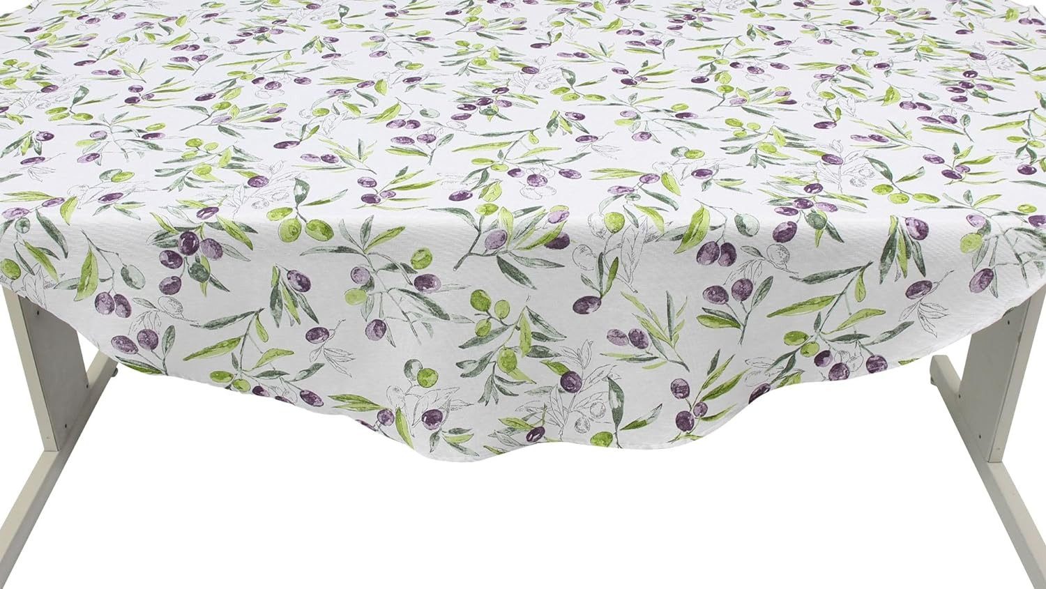 Dekoleidenschaft Gartentischdecke "Olive" rund Ø 160 günstig online kaufen