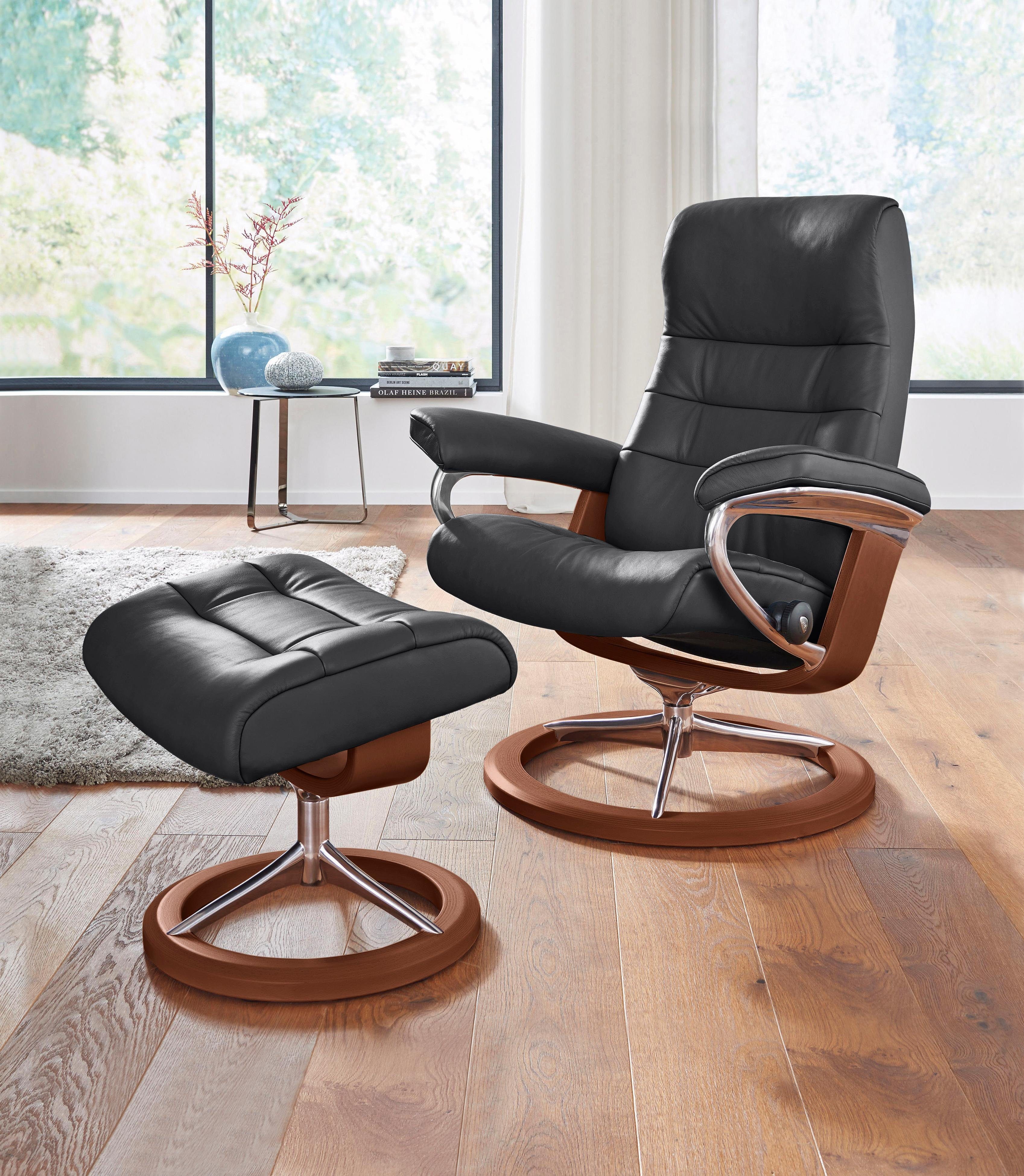 Hocker), Relaxsessel Schlaffunktion Größe Hocker, Signature (Set, Stressless® mit mit mit L, mit Relaxsessel Opal Base,