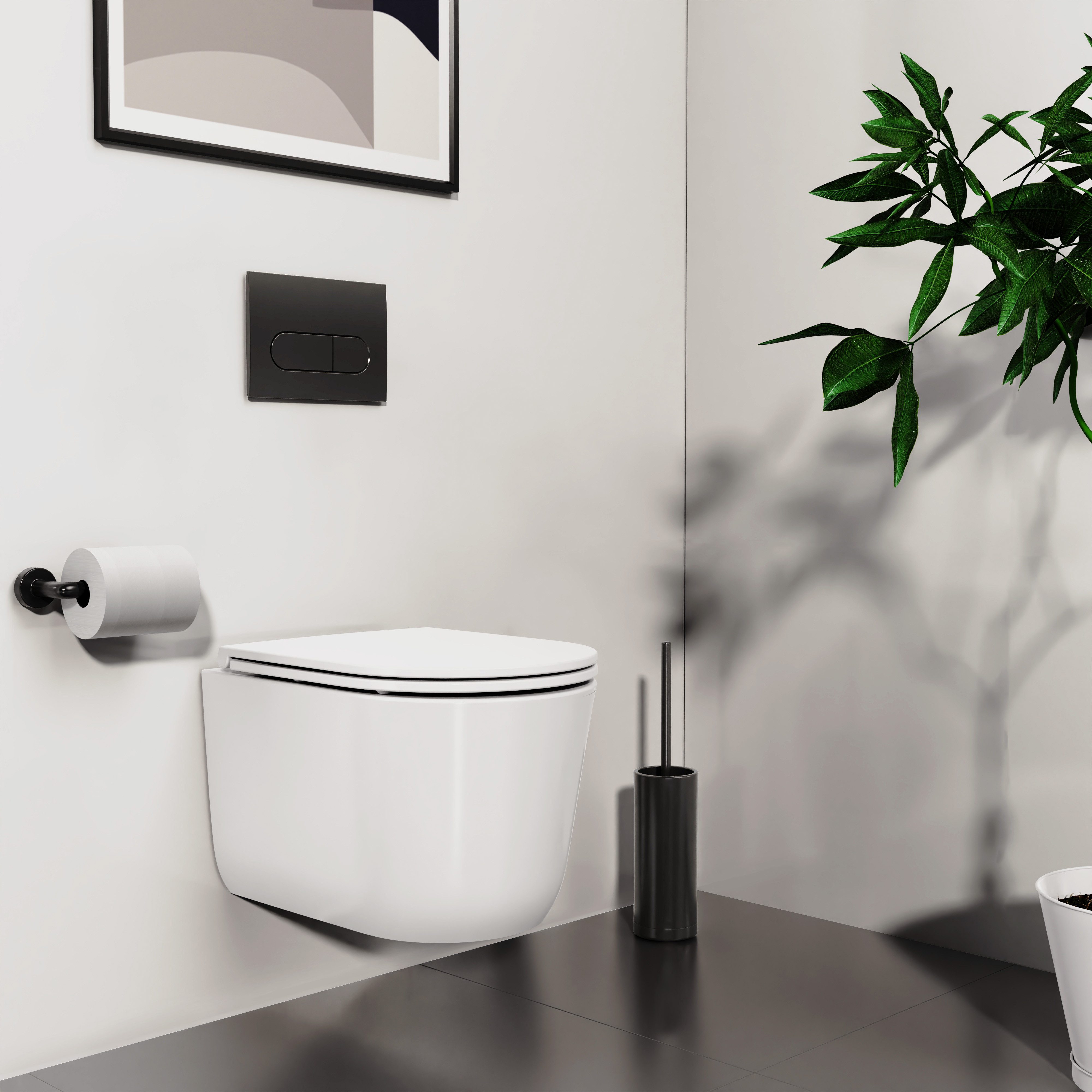 welltime Tiefspül-WC Cascata, wandhängend, Abgang waagerecht, Vortex-Flush günstig online kaufen