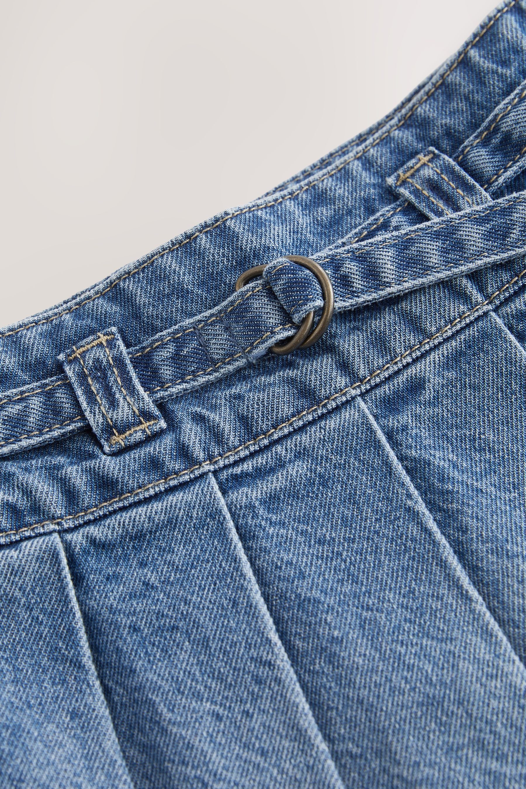 Next Jeansrock Denim-Rock mit Faltendetails (1-tlg)