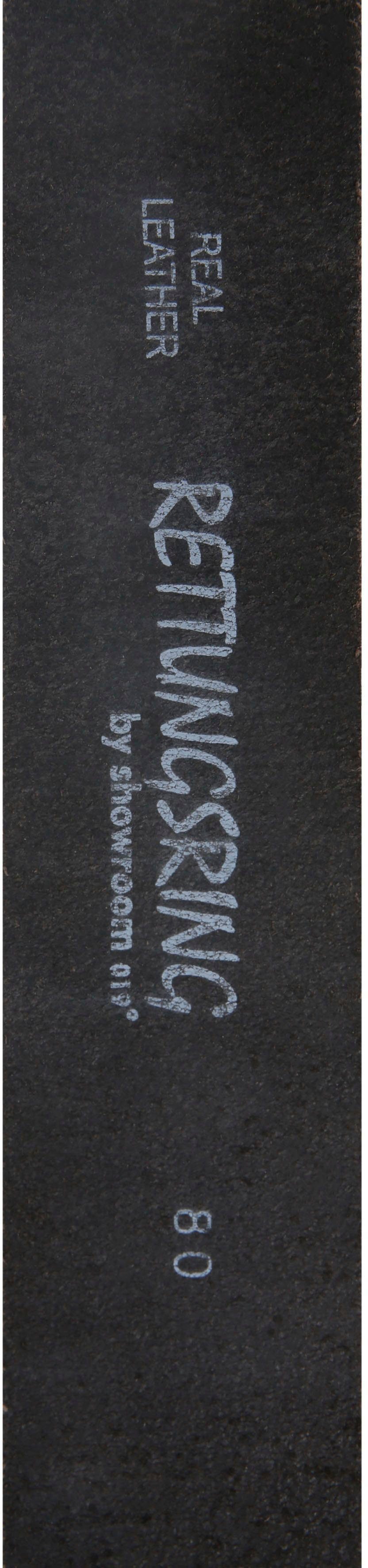 Rettungsring Gürtel Ledergürtel Schließe in Used-Optik