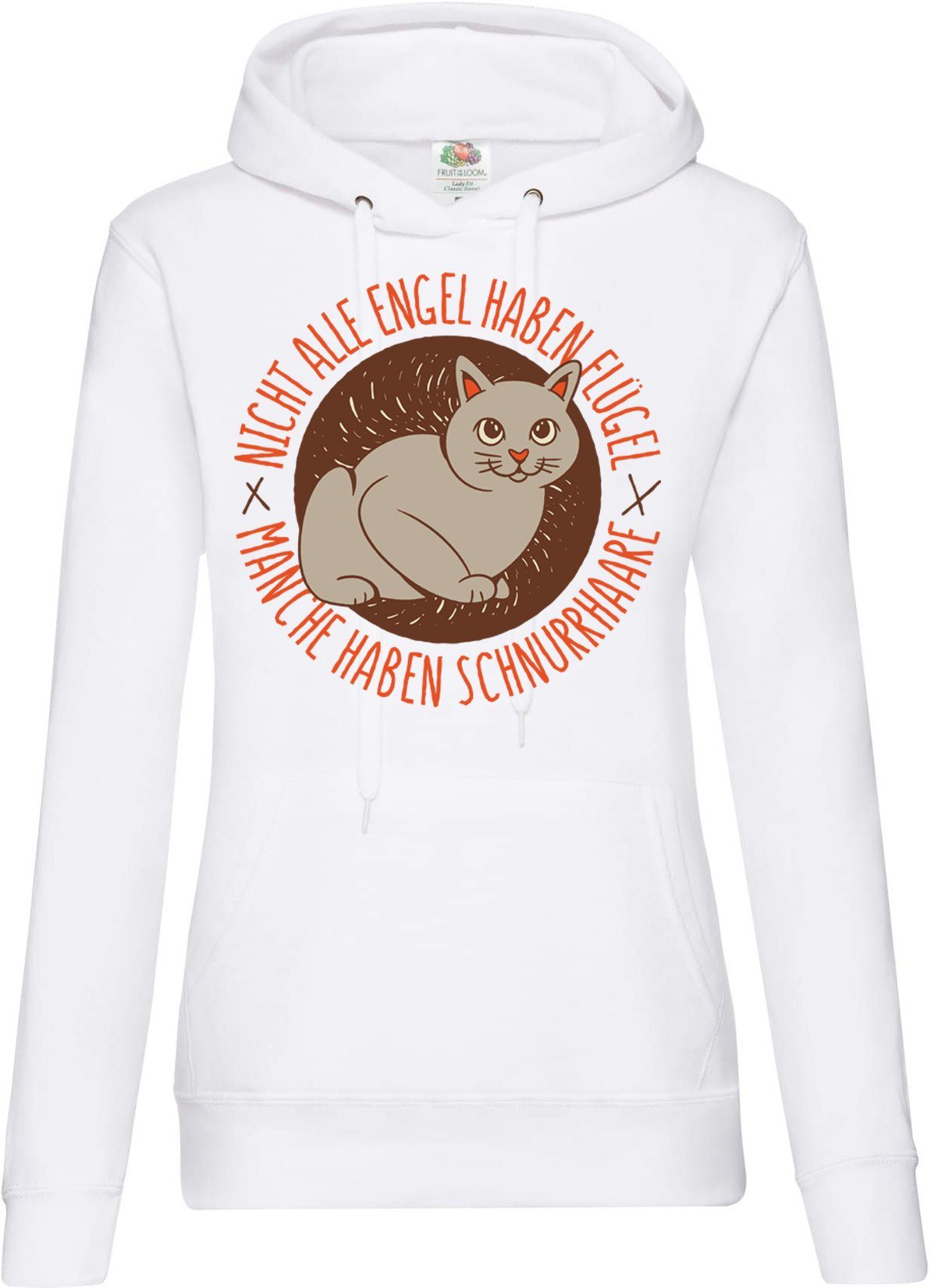 Kapuzenpullover Nicht alle Engel haben Flügel Damen Hoodie Pullover