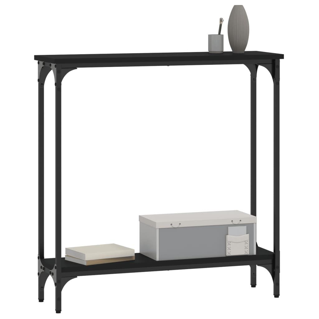 vidaXL Beistelltisch Konsolentisch Schwarz 75x22,5x75 cm günstig online kaufen