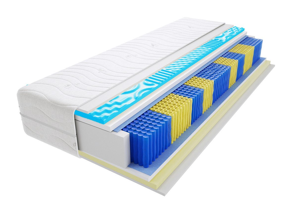 Taschenfederkernmatratze Matratzen, Taschenmatratzen Proto Multitaschen Visco Molet 110x215 cm, Godre, 21 cm hoch