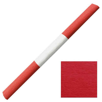 Staufen Papierdekoration Aquarola Krepppapier wasserfest 50x250cm - 1 Rolle mit Banderole rot f