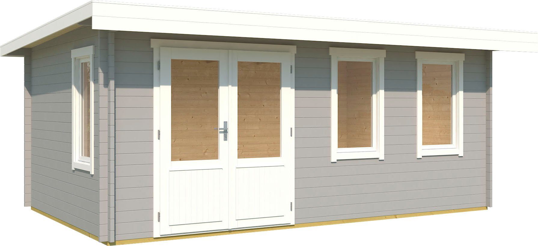 LASITA MAJA Gartenhaus BARUDA, BxT: 570x415 cm, (Set, inkl. Fussbodenbretter zum verlegen)