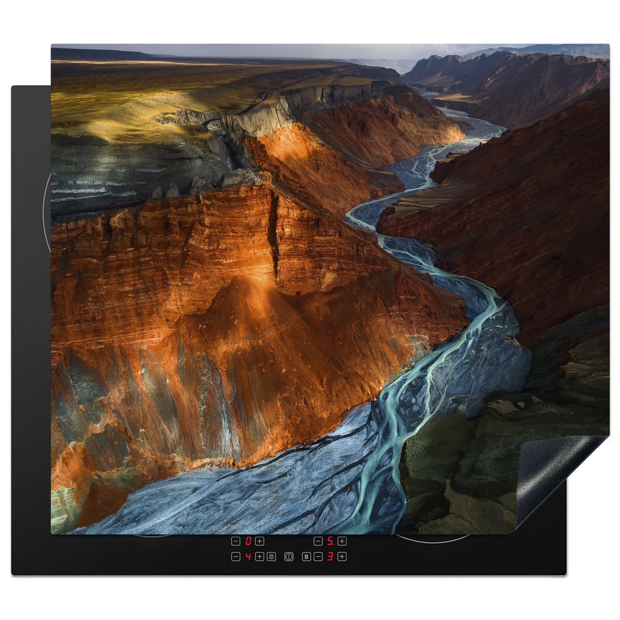 MuchoWow Herdblende-/Abdeckplatte Grand Canyon - Arizona - Wasser - Landschaft - Amerika, Vinyl, (1 tlg), 59x52 cm, Ceranfeldabdeckung für die küche, Induktionsmatte
