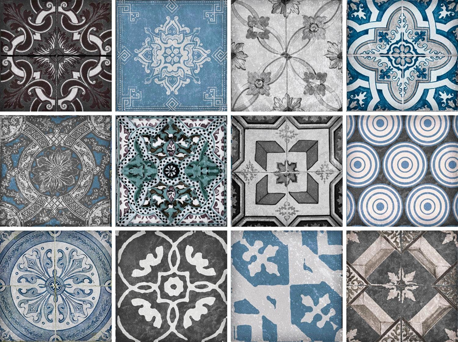 queence Fliesenaufkleber Mosaik Muster, Stickerfliesen, selbstklebend, günstig online kaufen