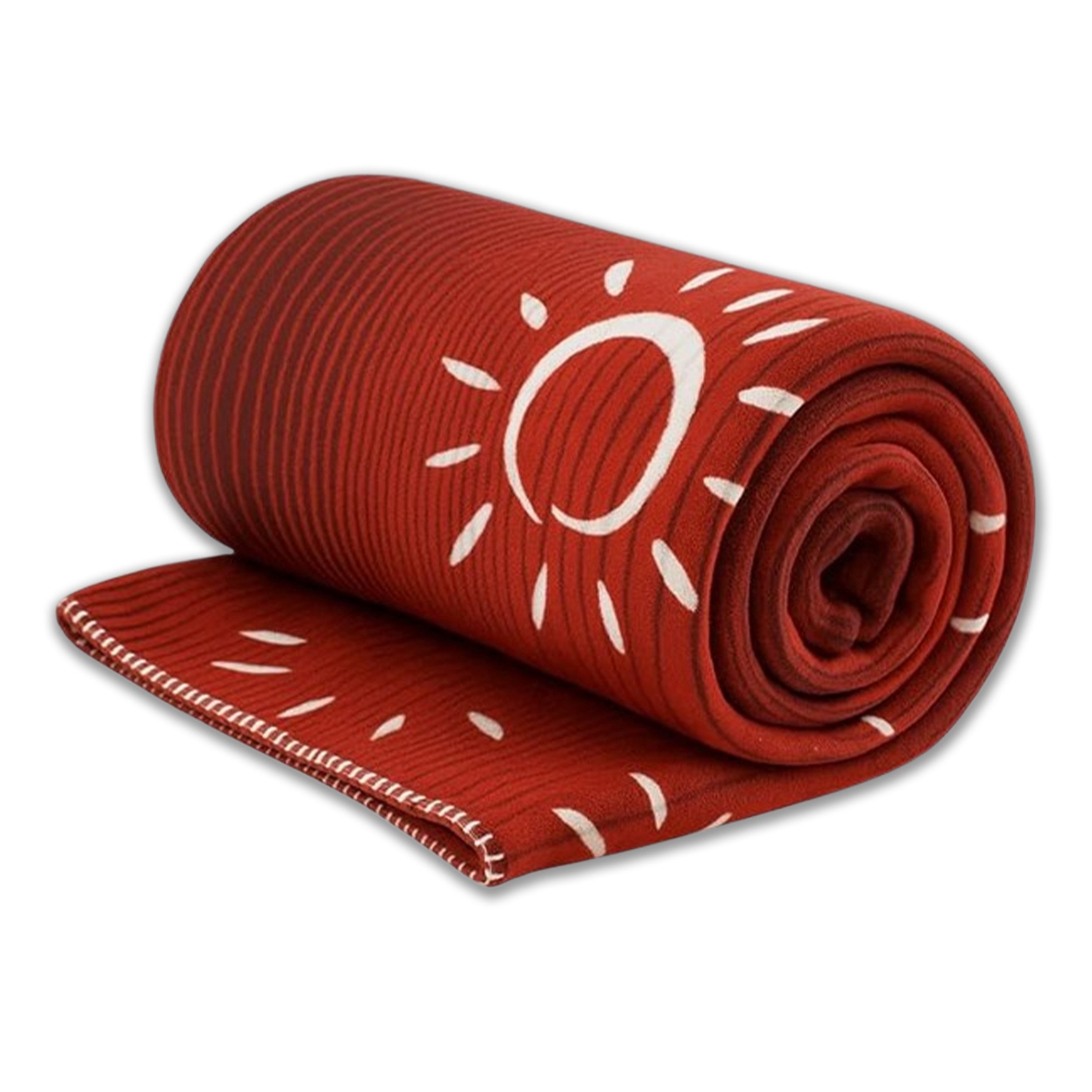 geborgenschlafen Tagesdecke Kuscheldecke SONNENGRUß - Bio-Baumwolle, mit Häkelkante - GOTS zertifiziert